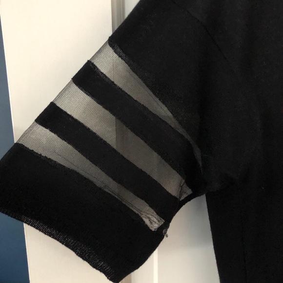 Black viscose football jersey sweater - Picture 2 of 7